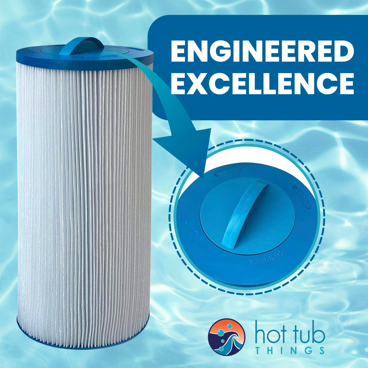 Jacuzzi ProClear durable-media construction ensures long-lasting filtration performance