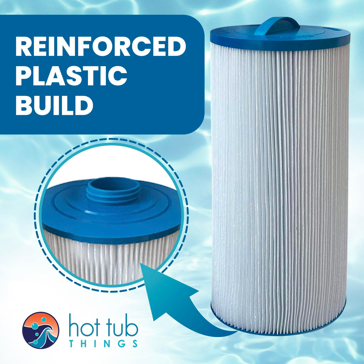 Jacuzzi replacement-filter cartridge installed for easy upkeep and reliable spa water