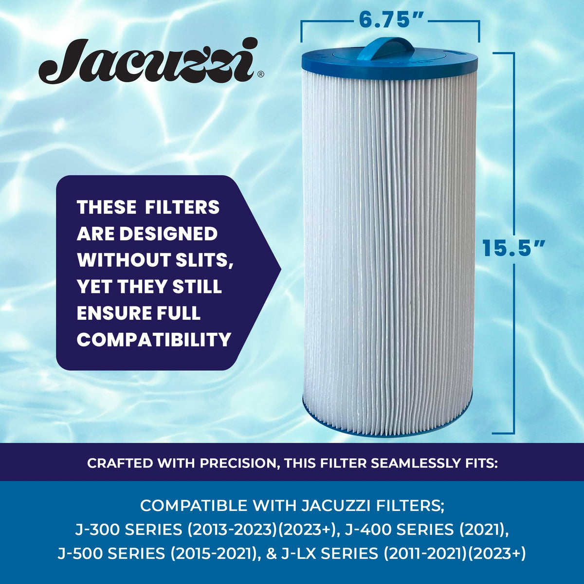 Jacuzzi ProClear 6000-383AJ's enhanced water flow supports steady spa circulation