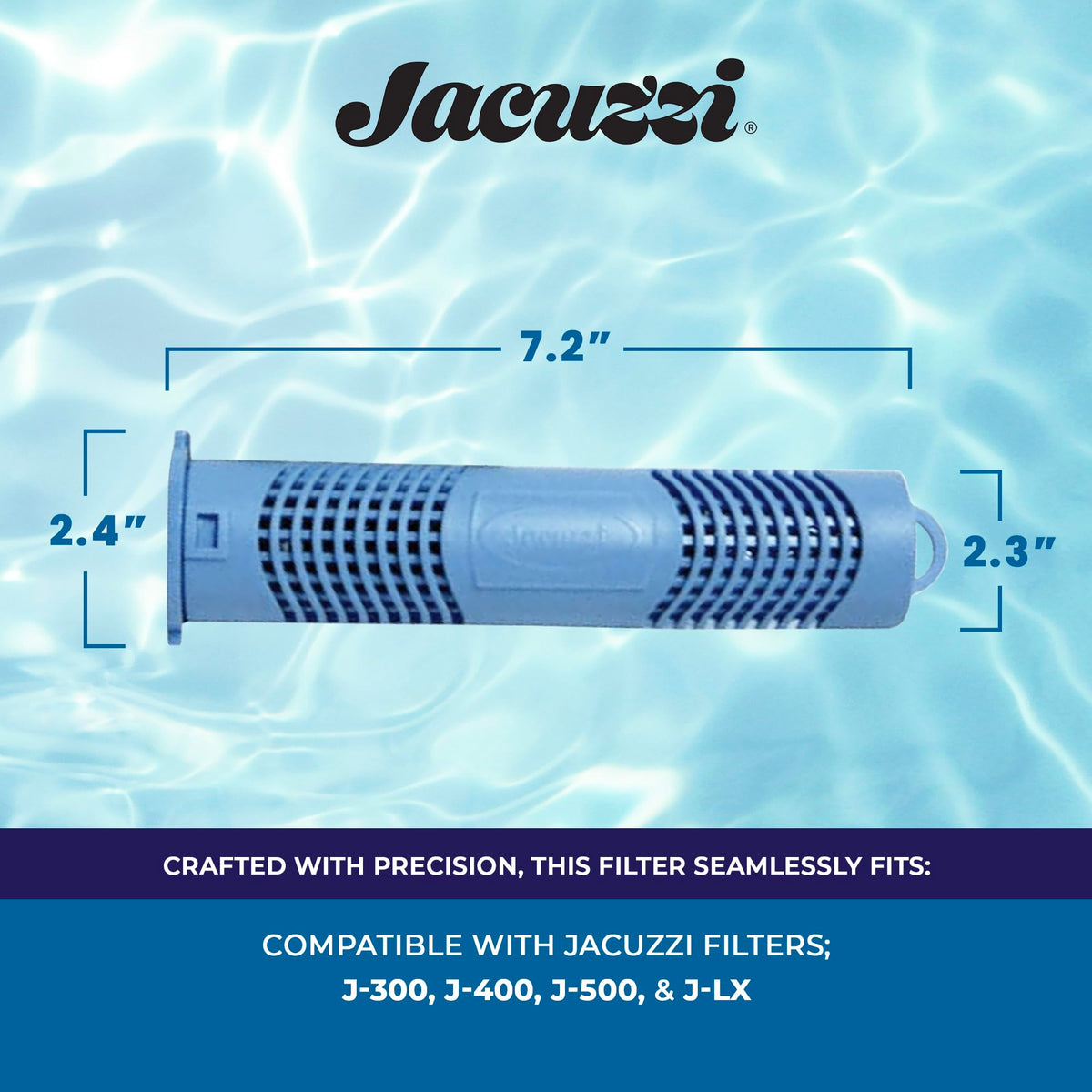 Jacuzzi ProClear mineral cartridge in filter housing supports consistent water performance