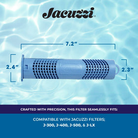 Jacuzzi ProClear mineral cartridge in filter housing supports consistent water performance