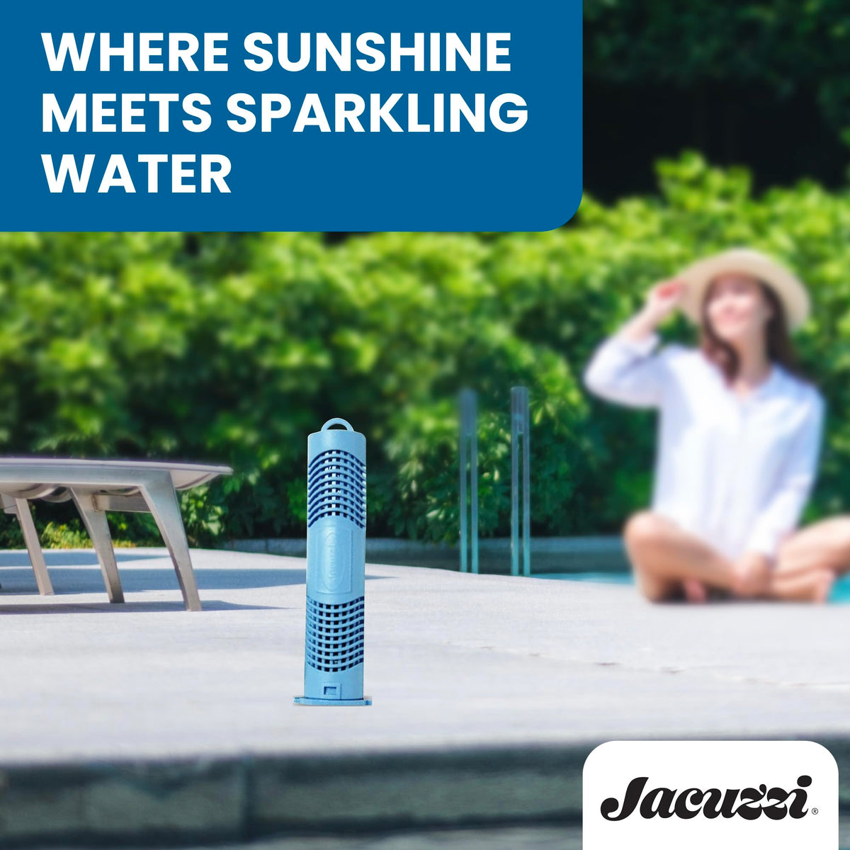 Jacuzzi ProClear mineral cartridge ensures a fresh spa soak every session