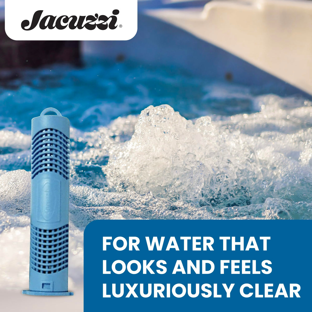 Jacuzzi ProClear mineral cartridge promotes reliable spa balance for J-300 to J-500 series