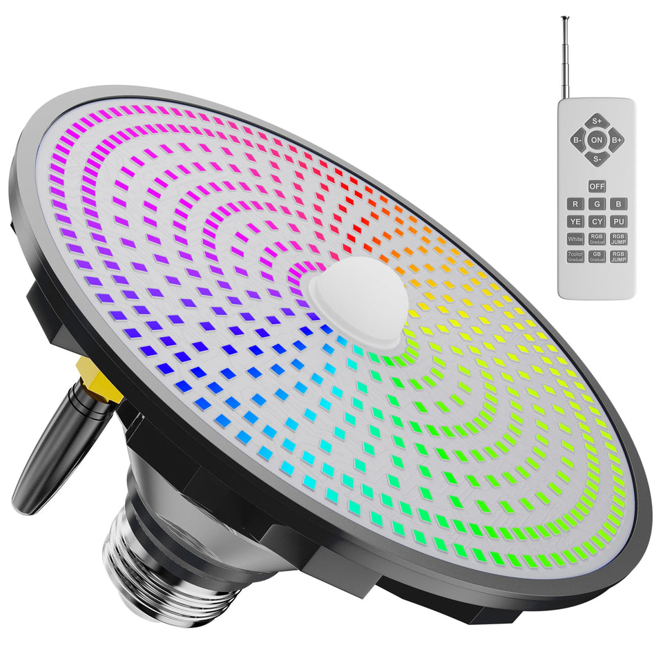 Jadisi LED pool light inground setup with vibrant color illumination.
