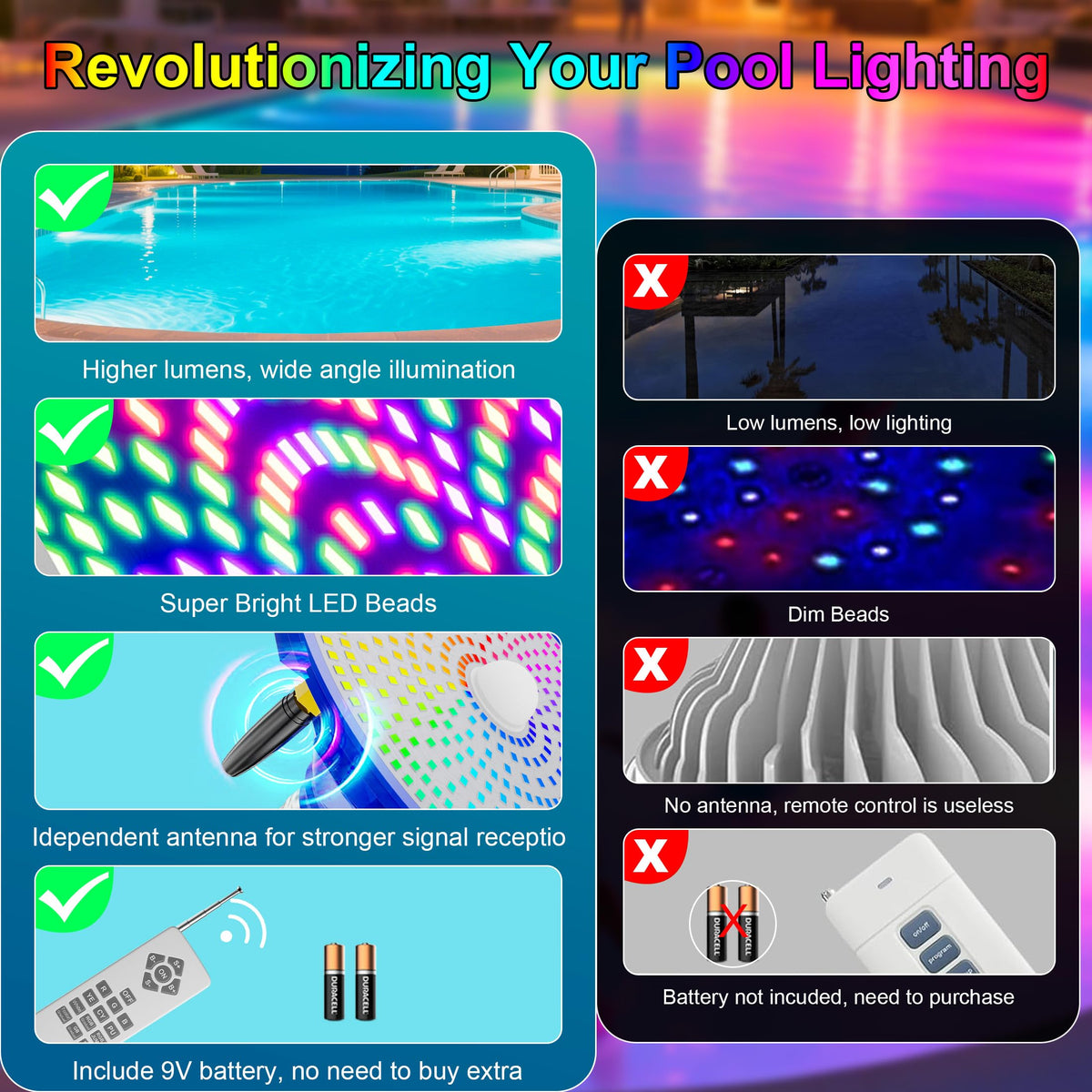Jadisi lighting system for inground pools enhances safety and aesthetics.