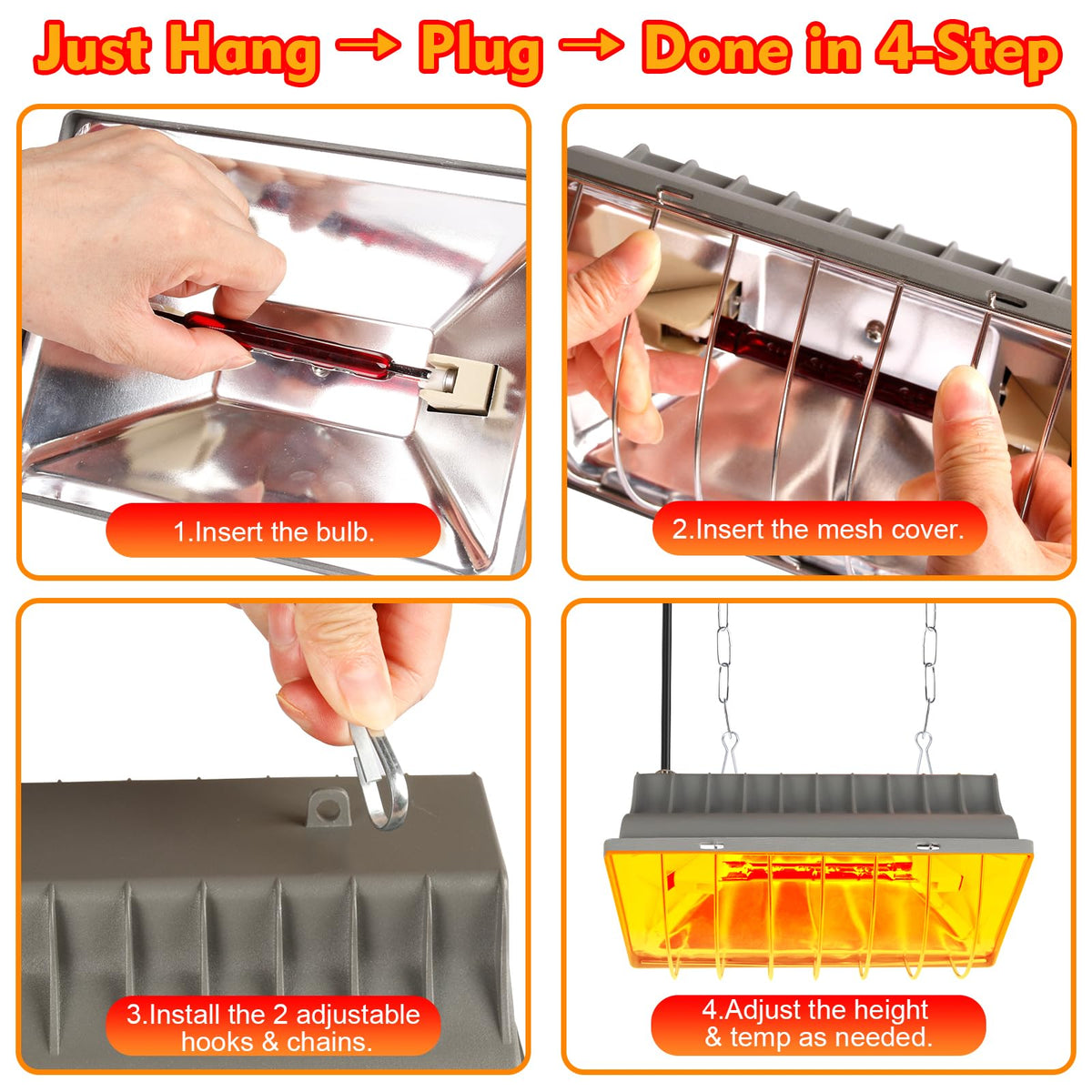 Jaenmsa stainless steel mesh cover protects against debris and splashes.