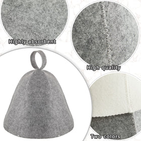 JaGely sauna hat two-piece pack emphasizes easy replacement and long-lasting use.