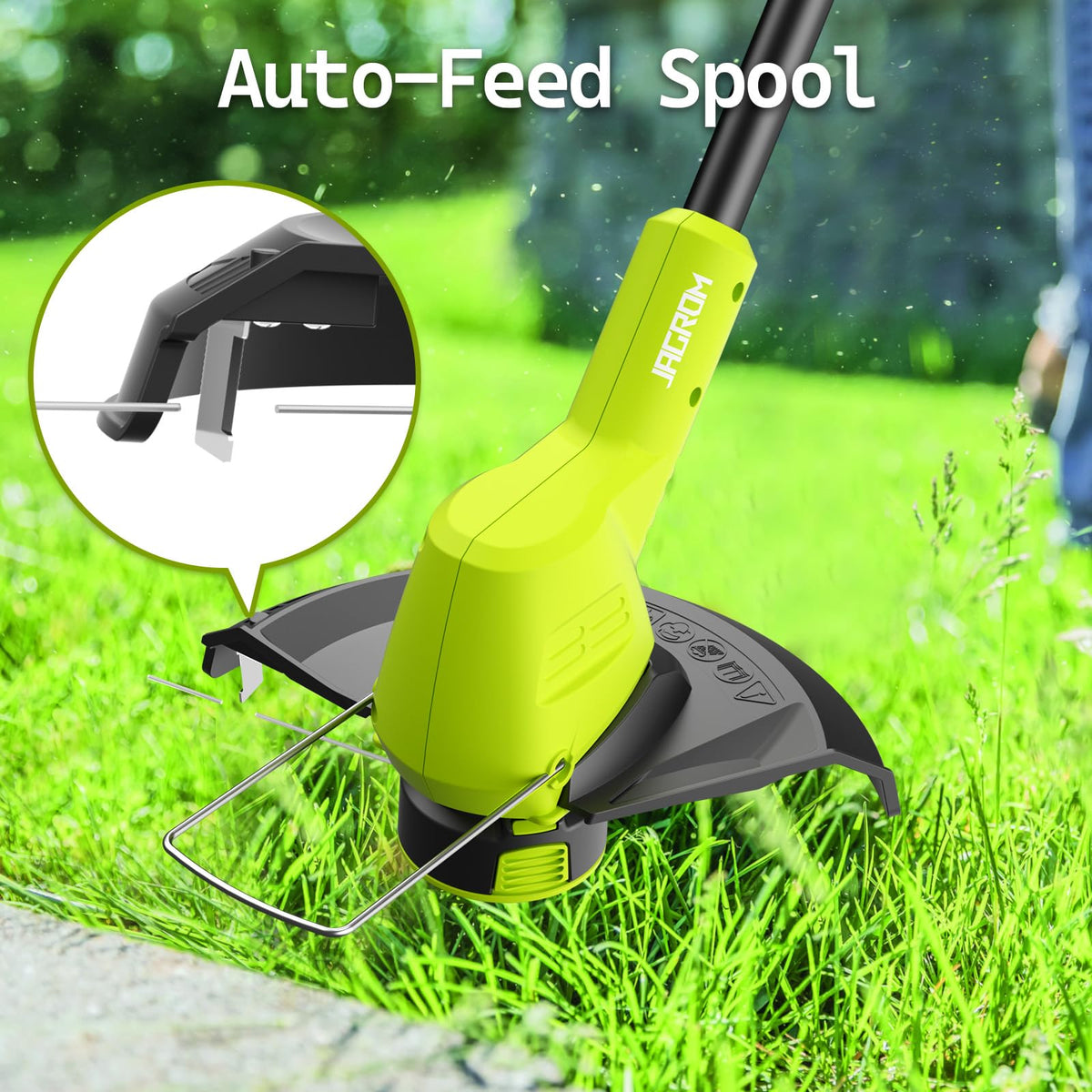 180° adjustable handle and 90° shaft for comfortable use