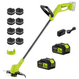 JAGROM 21V string trimmer with two 3000mAh batteries for extended runtime