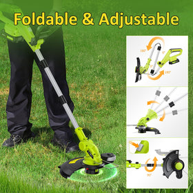JAGROM 90-degree adjustable head enables precise edging along borders