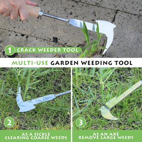 Jahenway Crack Weeder drives out weeds from driveways and patios quickly.