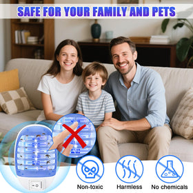 Jahy2Tech 6-pack bug zapper collection-area demonstrates easy debris removal after use.