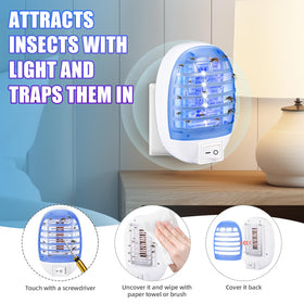 Jahy2Tech 6-pack bug zapper kitchen-use keeps counters fresh with toxin-free design.