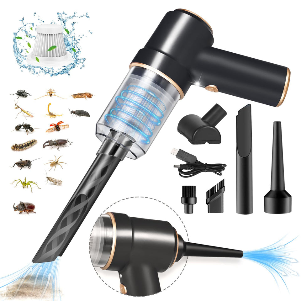 Jahy2Tech bug vacuum catcher front view for quick indoor bug pickup.