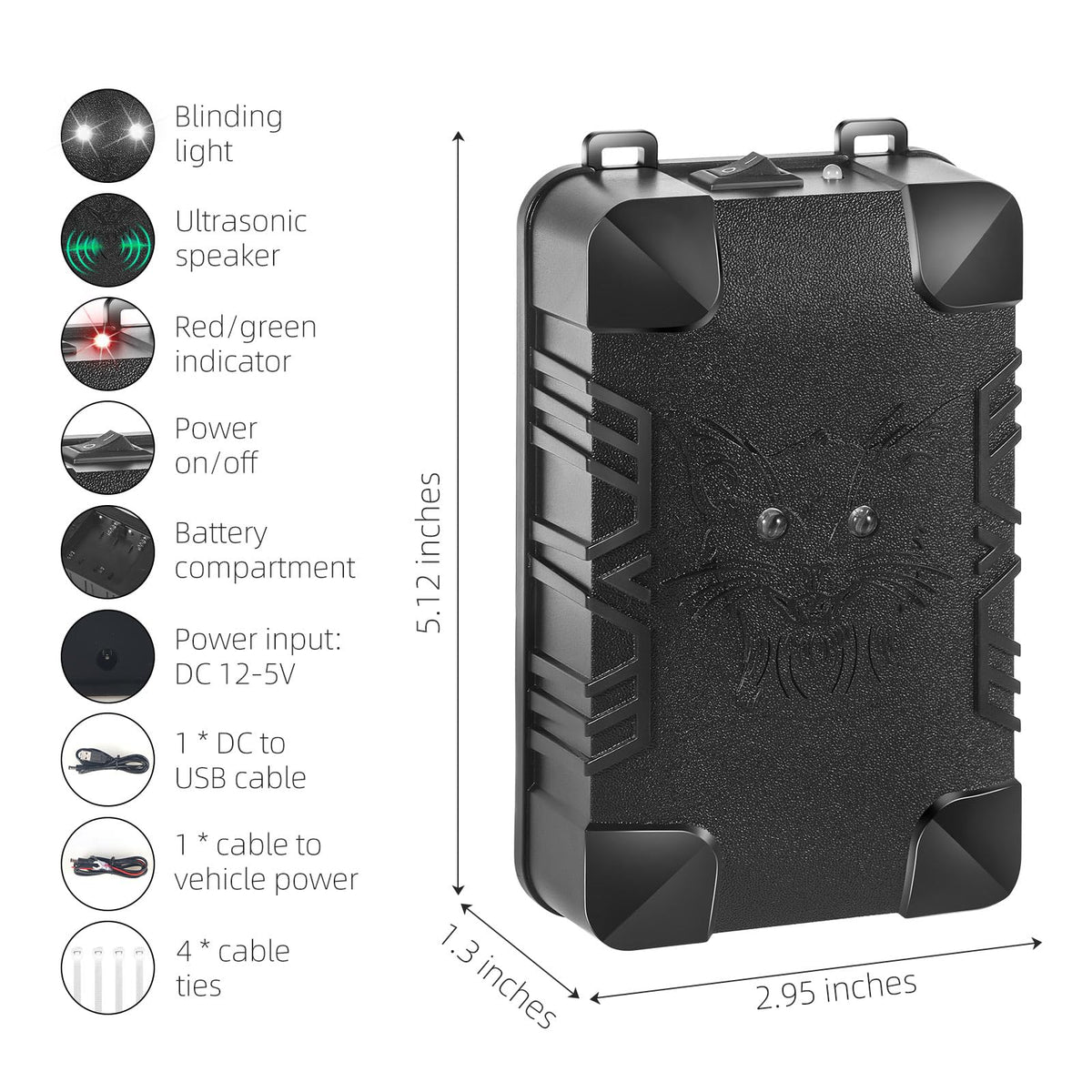 Jahy2Tech easy-installation rodent deterrent near engine for quick setup.