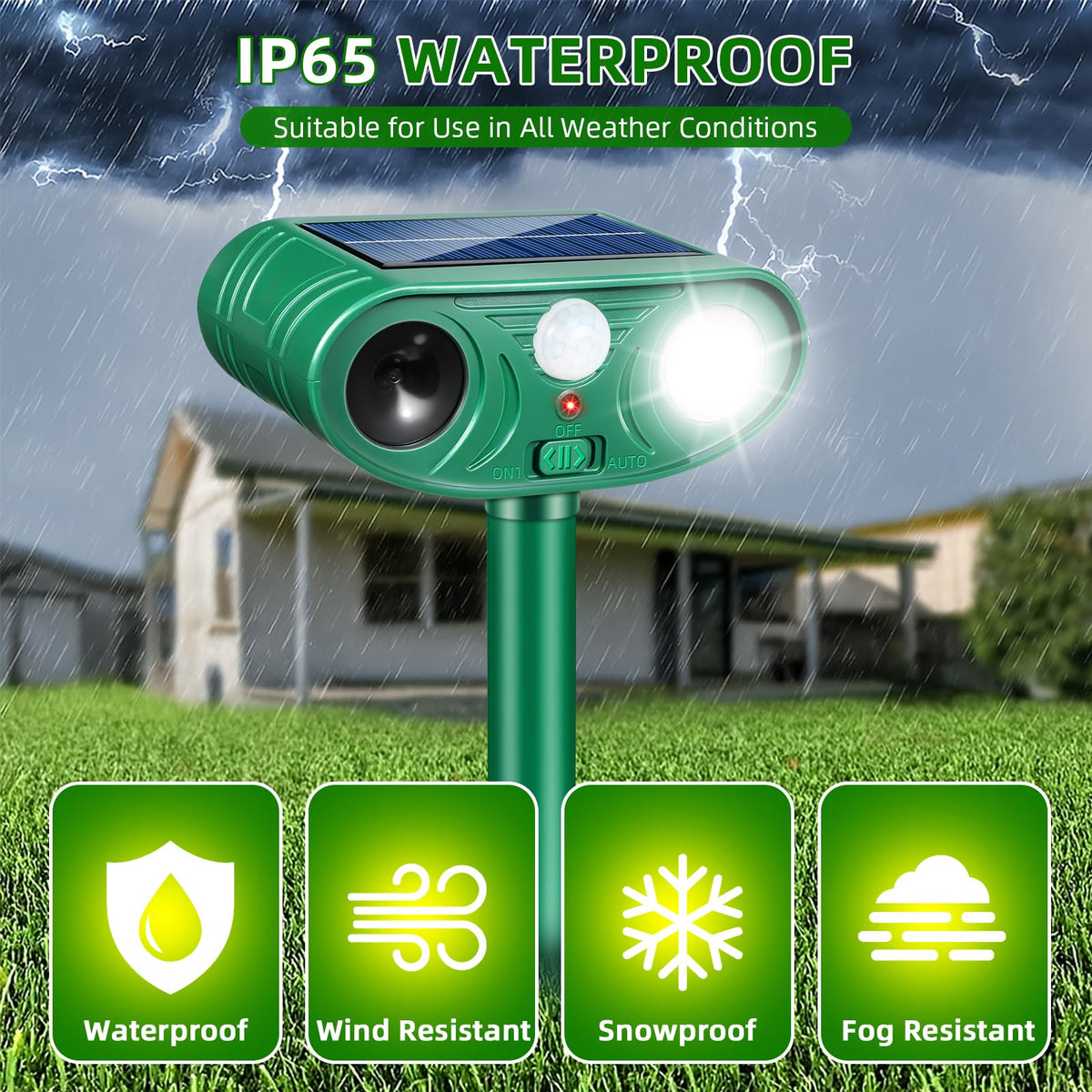 Jahy2Tech Fortress Pro led-flash-deterrent highlights night deterrence with LED signals.