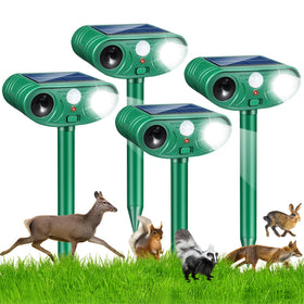 Jahy2Tech Fortress Pro outdoor-deterrent front view protects gardens with ultrasonic signals.