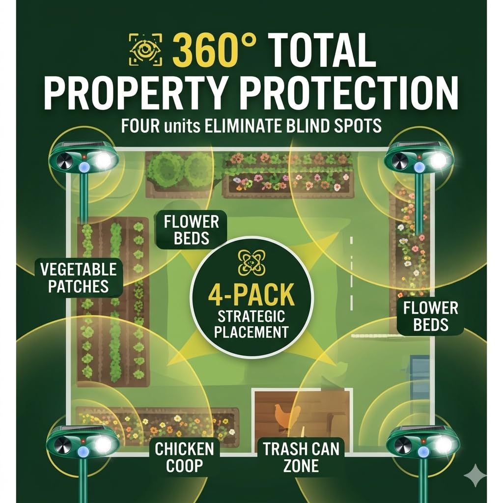 Jahy2Tech Fortress Pro 5,000 sq ft coverage protects patios, gardens, and coops
