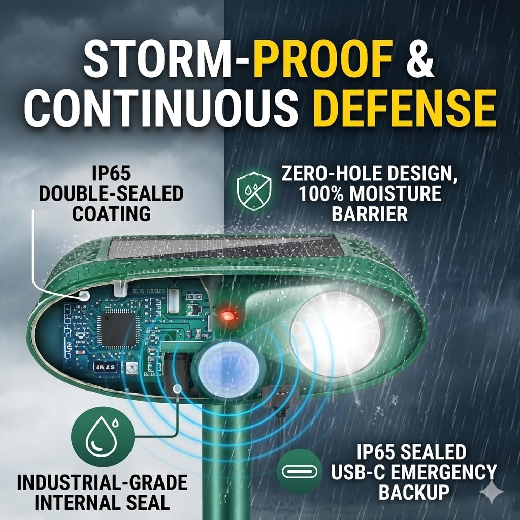 Jahy2Tech Fortress Pro IP65 weatherproofing withstands rain and frost