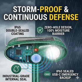 Jahy2Tech Fortress Pro IP65 weatherproofing withstands rain and frost