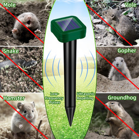 Jahy2Tech ground installation stakes enable quick setup in lawns and gardens