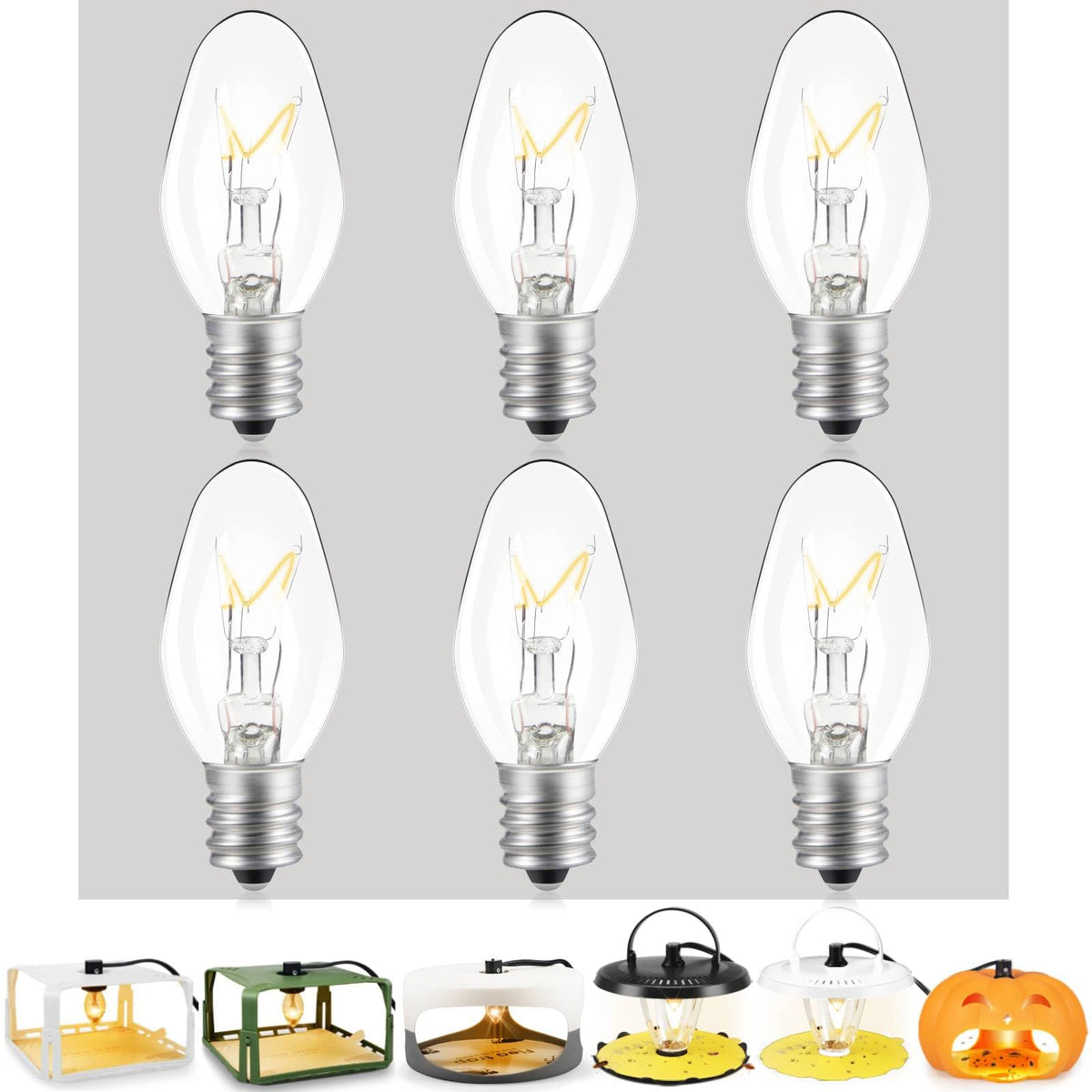 Jahy2Tech original flea trap light bulbs for indoor use attract fleas to support trapping.