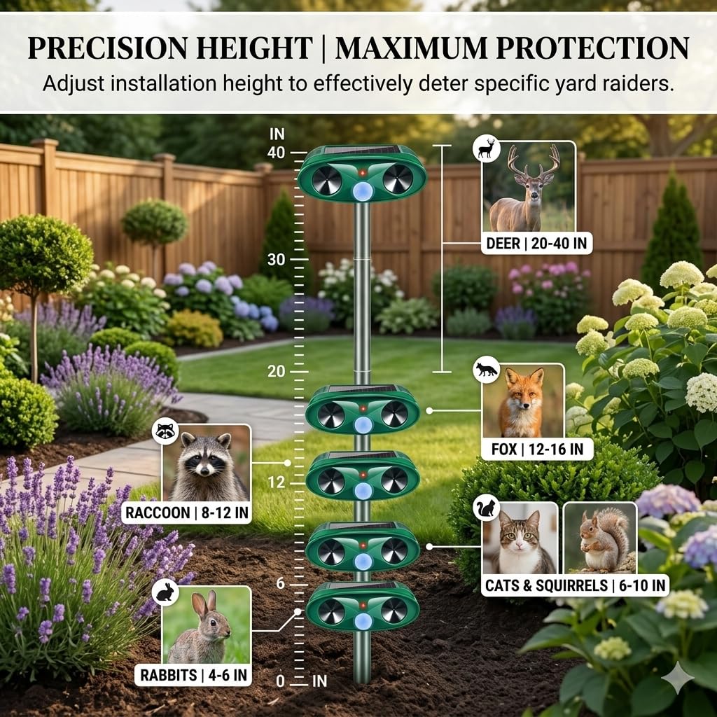 Jahy2Tech Sonic Fortress Pro 4-pack covers all garden zones efficiently.
