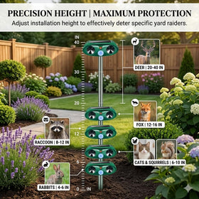Jahy2Tech Sonic Fortress Pro 4-pack covers all garden zones efficiently.