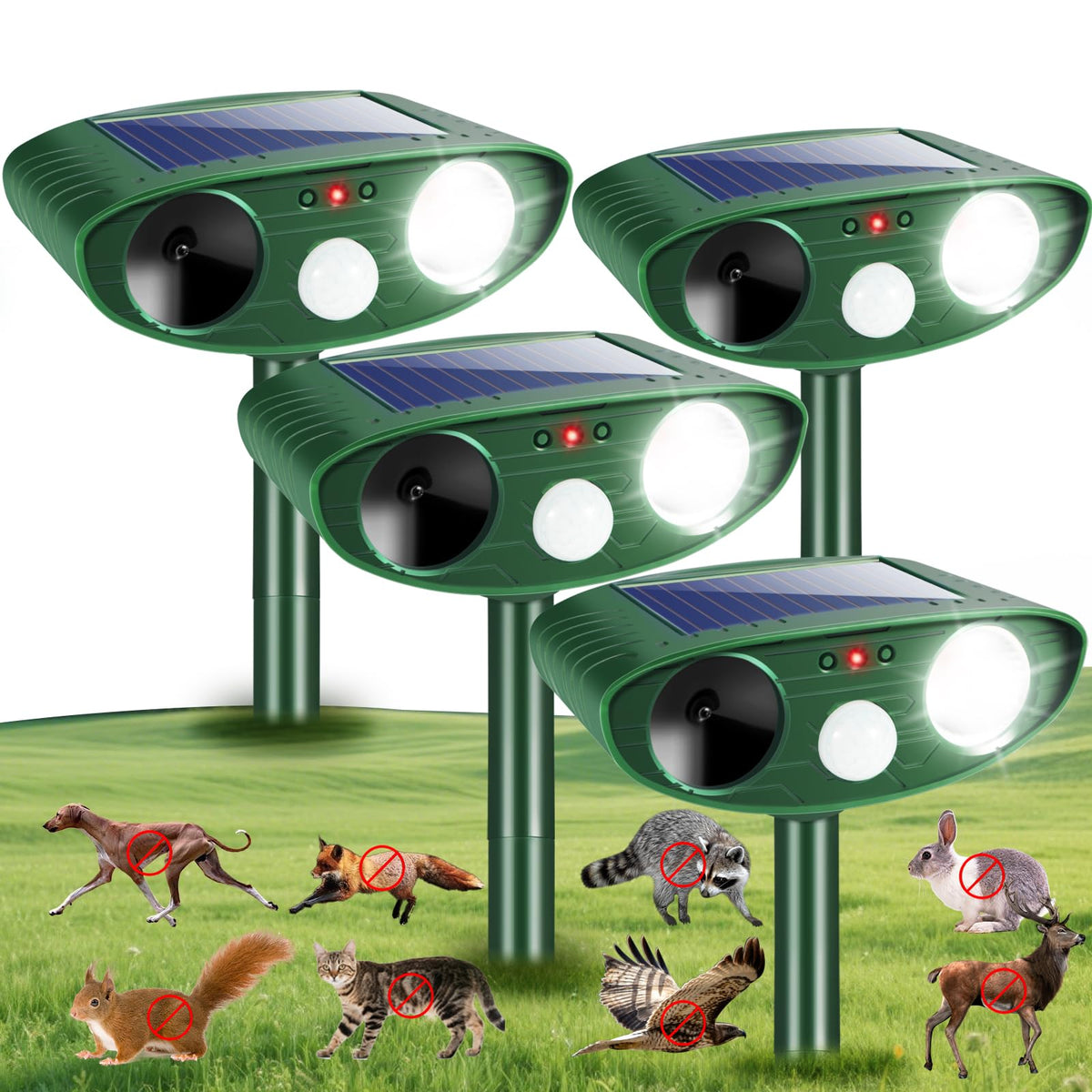 Jahy2Tech Sonic Fortress Pro 4Pack front view for full-yard protection.
