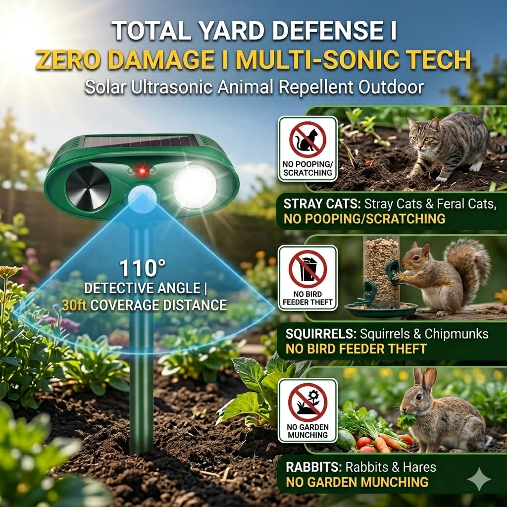 Jahy2Tech Sonic Fortress Pro 4Pack side view for perimeter defense setup.