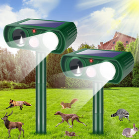 Jahy2Tech Sonic Fortress Pro deer repellent protects blooms and shrubs