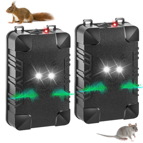Jahy2Tech under hood rodent repeller with strobe light deters pests near engine bay.