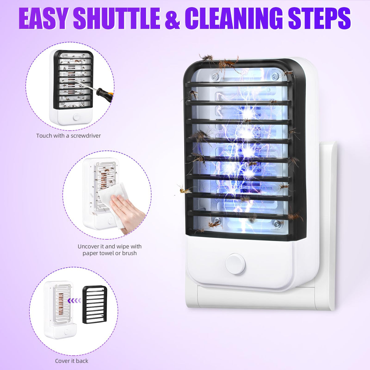 JahyElec easy-clean design makes debris removal quick