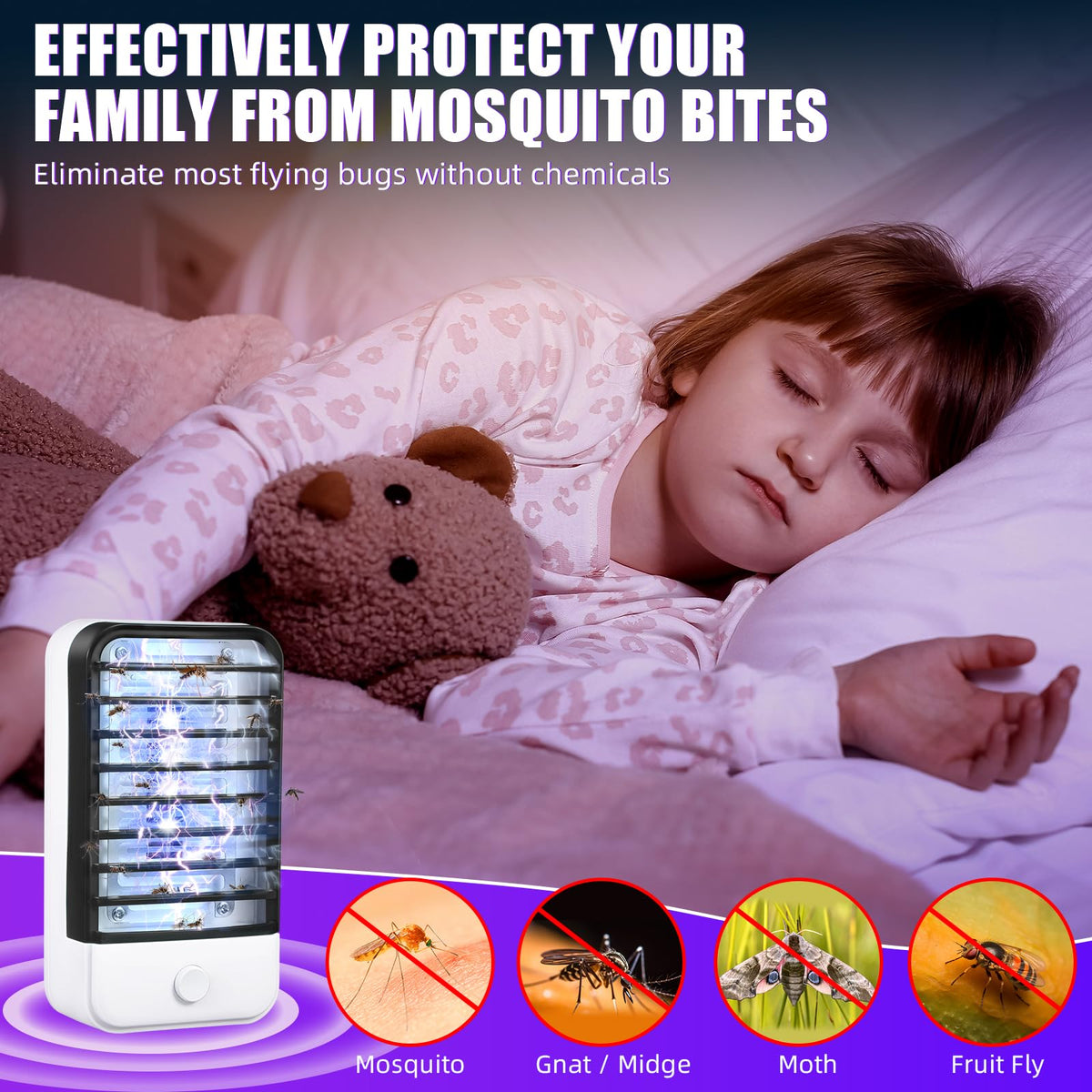 JahyElec energy-efficient insect trap with low energy use