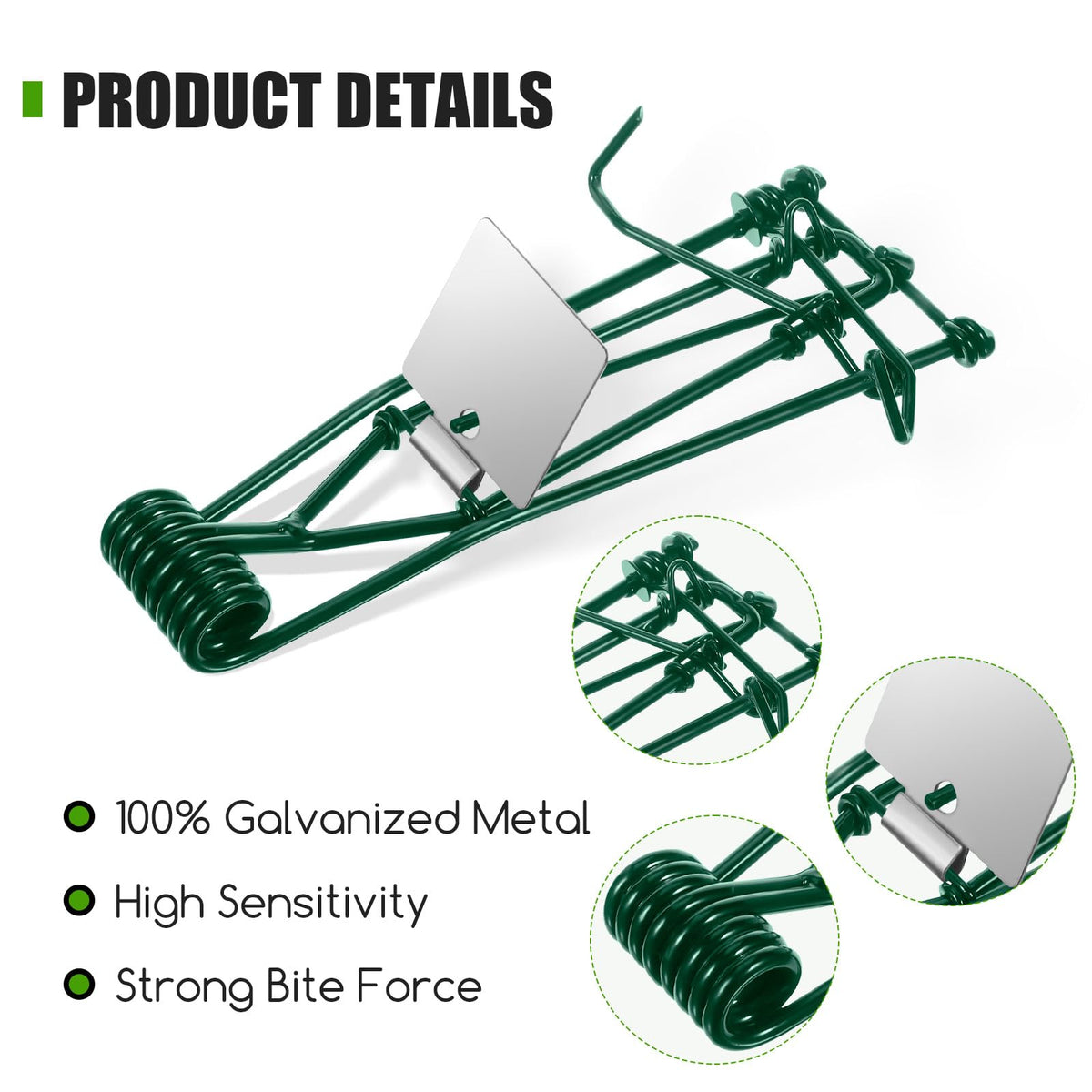 JahyElec gopher trap outdoor design withstands weather for year round use