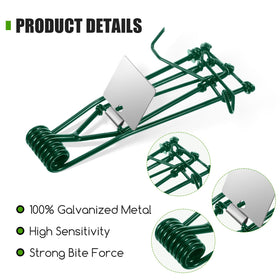JahyElec gopher trap outdoor design withstands weather for year round use