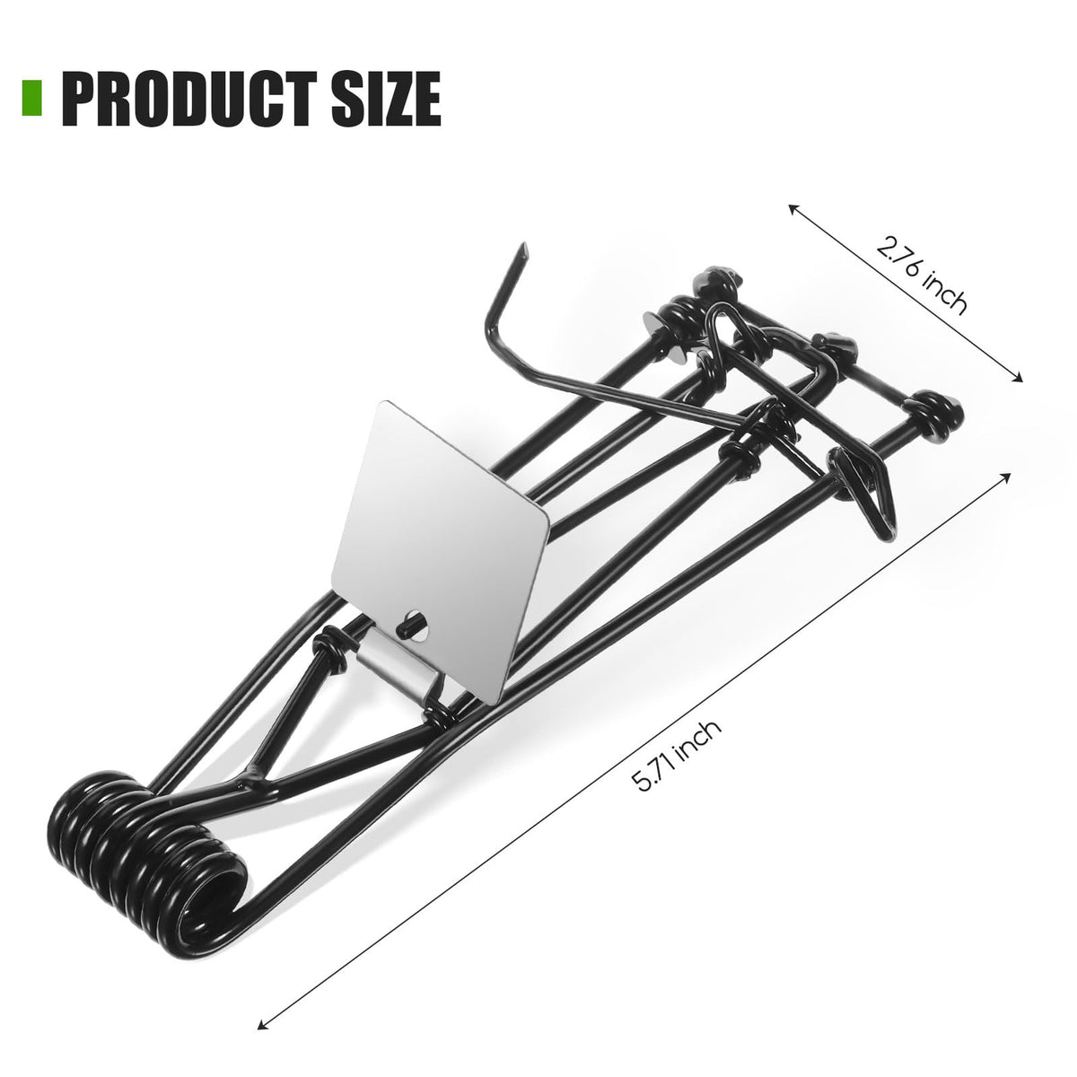 JahyElec mole trap being set easily in a garden area.