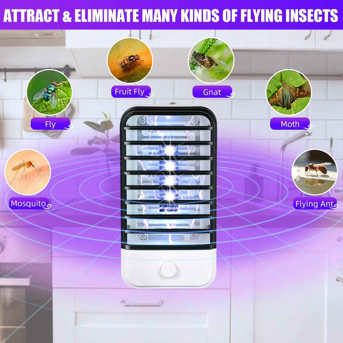 JahyElec indoor compact mosquito zapper fits tight spaces