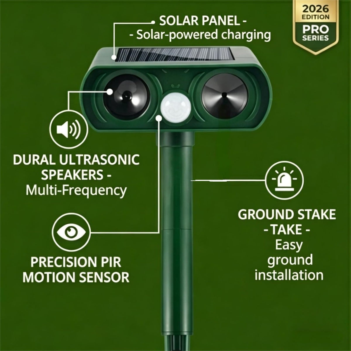 JahyElec solar panel detail highlights maintenance-free charging.