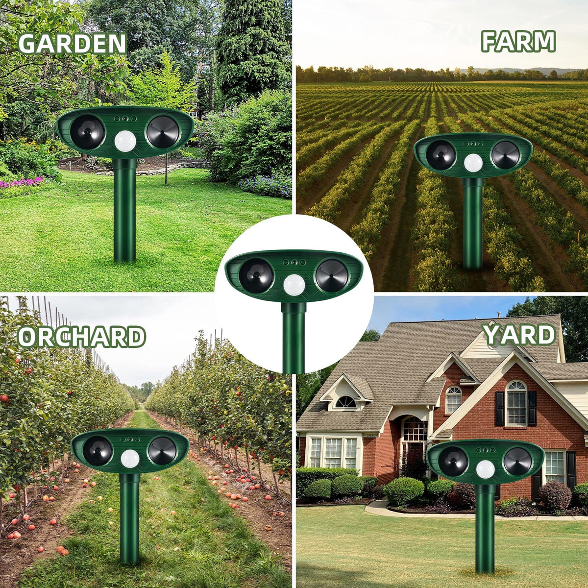 JahyElec two-pack provides versatile outdoor deterrents for multiple areas