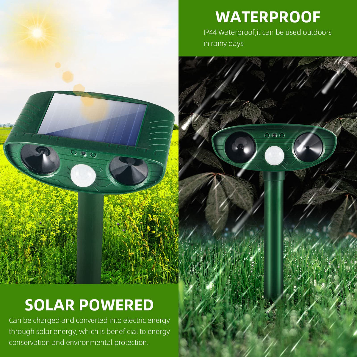JahyElec wide-area coverage guards large yards and gardens