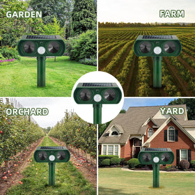 JahyElec wide coverage protects large yards from animal visits.