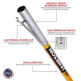 Jameson FG-Series fiberglass construction emphasizes durability and smooth operation during pruning.