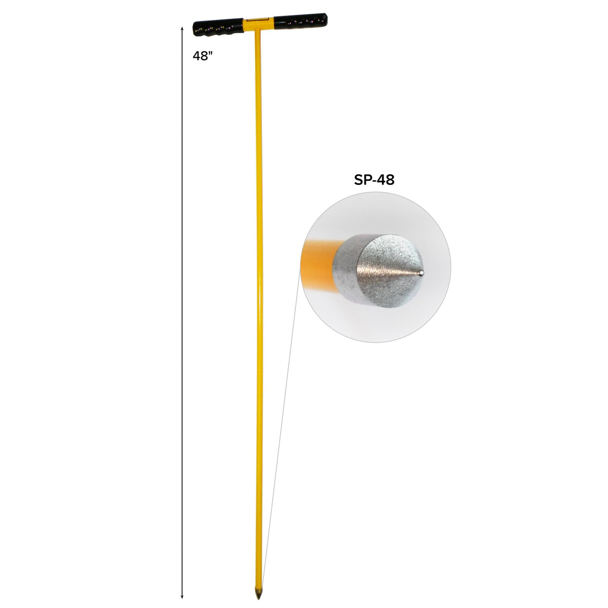 Jameson SP-48 soil probe one-half-inch rod provides strength and flexibility