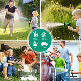 JAMIEWIN kink-free spiral tube maintains steady flow during busy watering tasks.