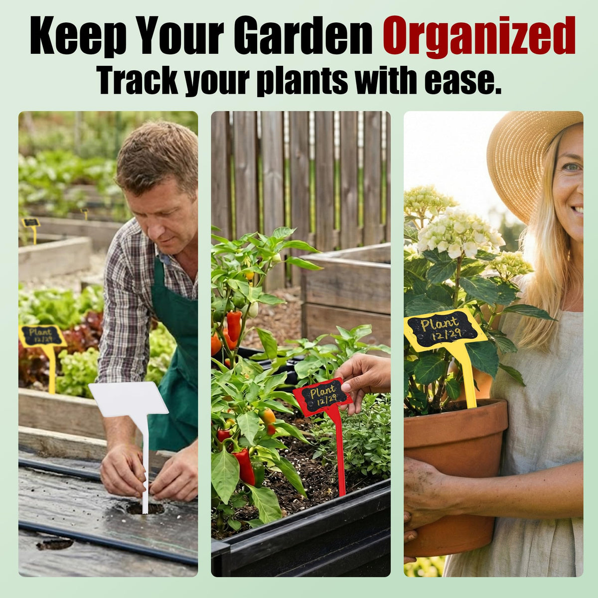 Jammy Joey waterproof garden labels withstand rain and sun.