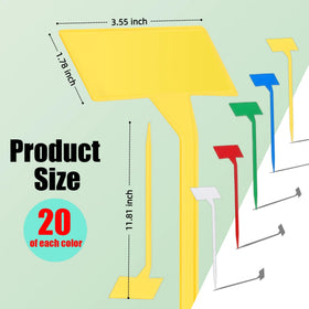 Jammy Joey yellow label enhances visibility in mulch and beds.