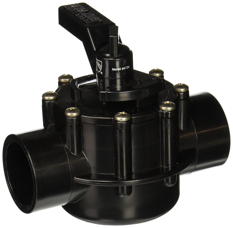 Jandy NeverLube 1.5-2 inch 2-port valve, CPVC, maintenance-free for spa and water feature automation