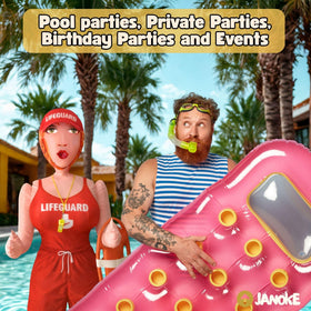 JANOKE decorative sash included with the inflatable figure for complete party presentation.
