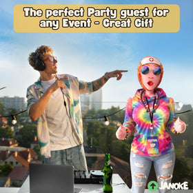 JANOKE quick setup inflatable prop with built-in valve for easy inflation and deflation.